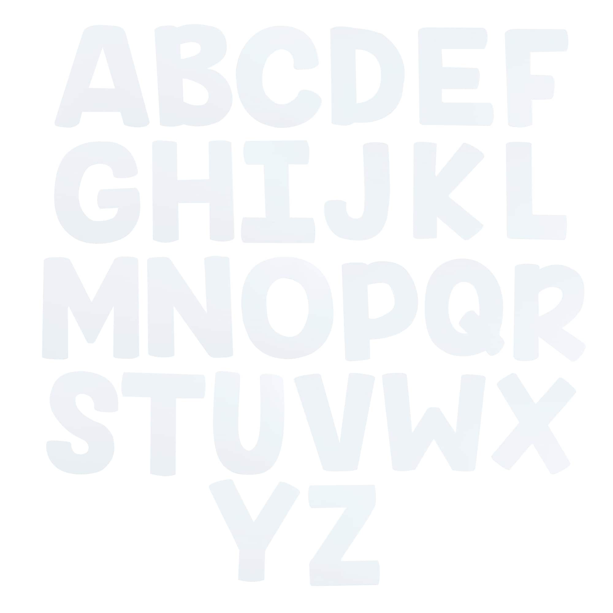 7" White Paper Collage Letters by Creatology™